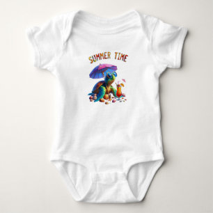 Turtle Comedy Characters.  Baby Bodysuit