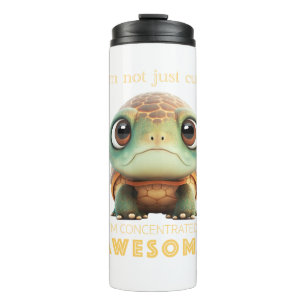 Turtle Concentrated Awesome Cute Adorable Funny  Thermal Tumbler