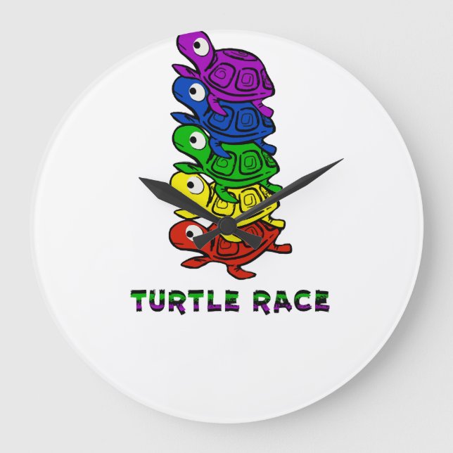 Turtle Copy Copy Copy Copy Copy Copy Copy Copy Cop Large Clock (Front)