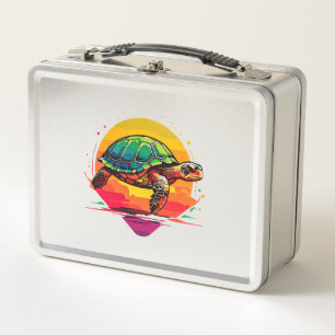 Turtle Copy Copy Copy Metal Lunch Box