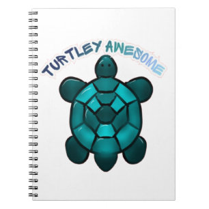  Turtle Cute Pun Funny Animal Gift Notebook