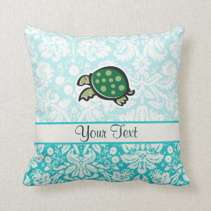 Turtle; Cute Throw Pillow