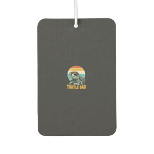 Turtle Dad Retro Sunset Vintage Engraving Vector D Air Freshener