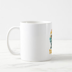 Turtle Dad Retro Sunset Vintage Engraving Vector D Coffee Mug