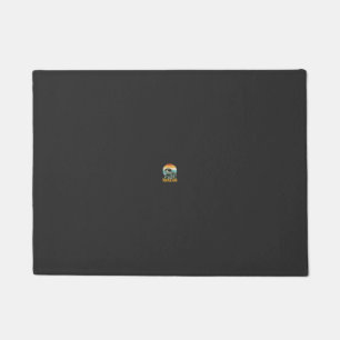 Turtle Dad Retro Sunset Vintage Engraving Vector D Doormat