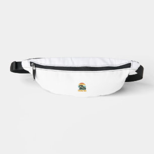 Turtle Dad Retro Sunset Vintage Engraving Vector D Fanny Pack