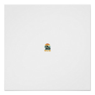 Turtle Dad Retro Sunset Vintage Engraving Vector D Poster