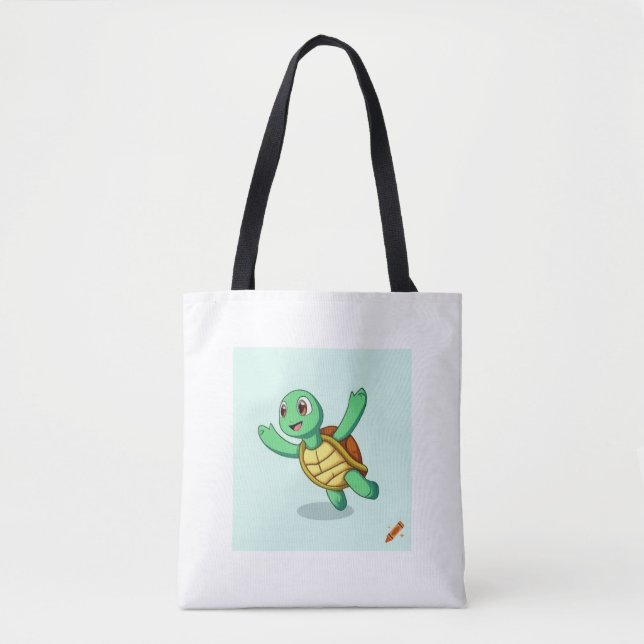 Turtle Dancing Design - Fun & Whimsical Bag for Sa (Front)