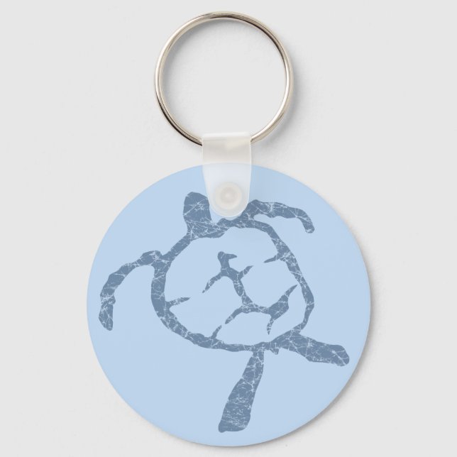 turtle-dark blue keychain (Front)