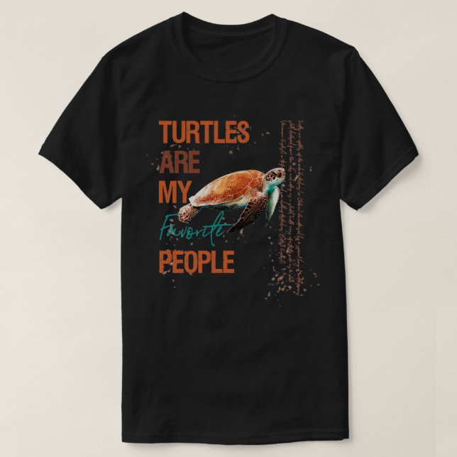 Turtle Design s Turtles Are Awesome Sea Turtle Ani T-Shirt (Design Front)