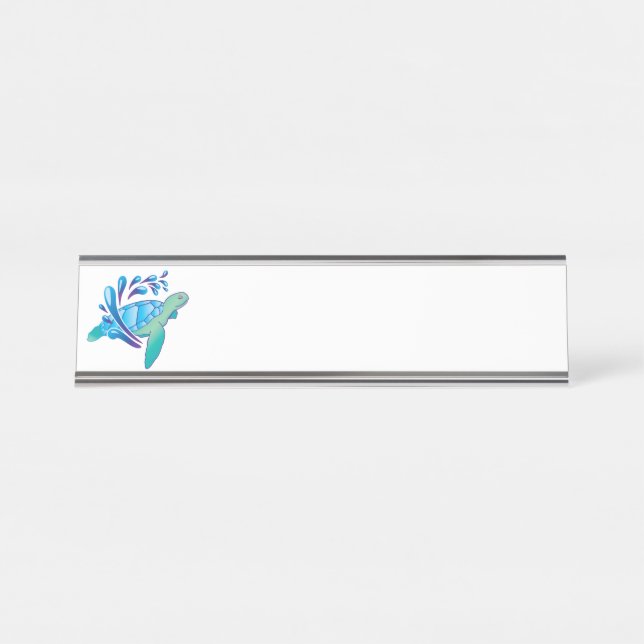 Turtle Desk Name Plate (Front)