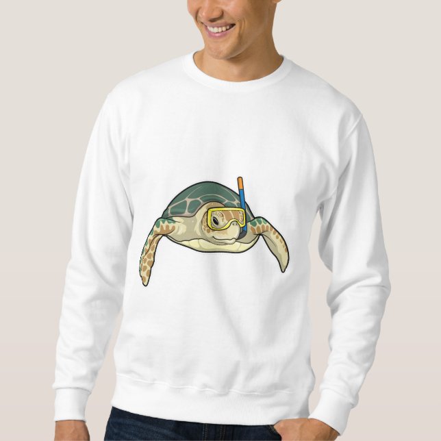 Turtle Diver Snorkel Sweatshirt (Front)