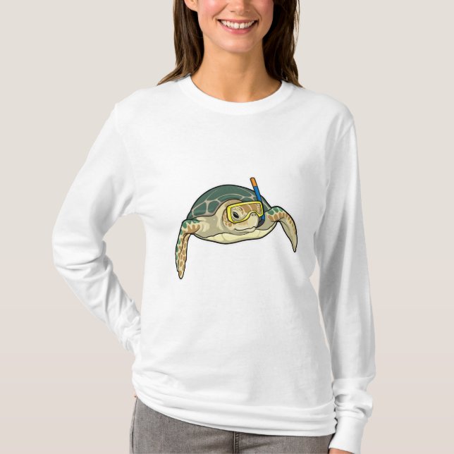 Turtle Diver Snorkel T-Shirt (Front)