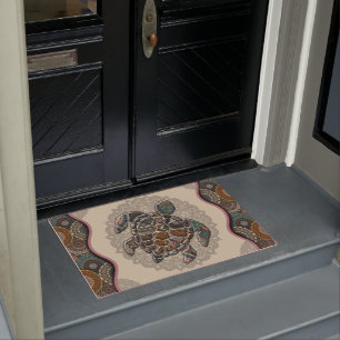Turtle Doormat, Welcome Doormat,Funny Turtle Mat
