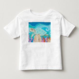 Turtle Dot Calm - a soothing undersea journey Toddler T-shirt