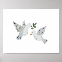 Turtle Doves Art Print