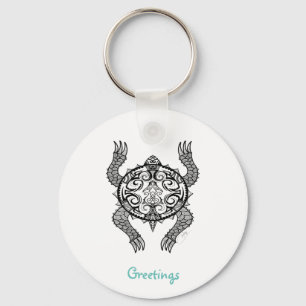 Turtle Drawing Keychain