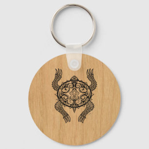 Turtle Drawing Keychain