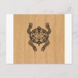 Turtle Drawing Postcard