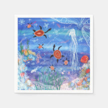 Turtle Dreaming Napkins