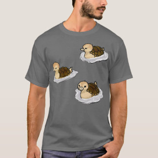 Turtle Ducks Sticker T-Shirt