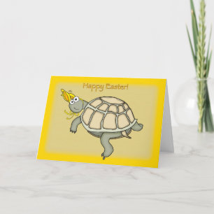 Turtle easter bunny! holiday card