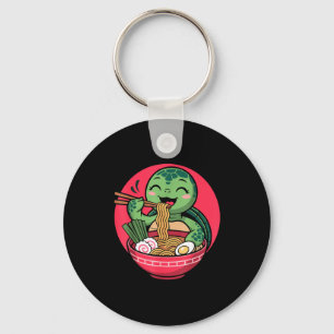 Turtle Eating Ramen Kawaii Turtle Japanese Kawaii Keychain