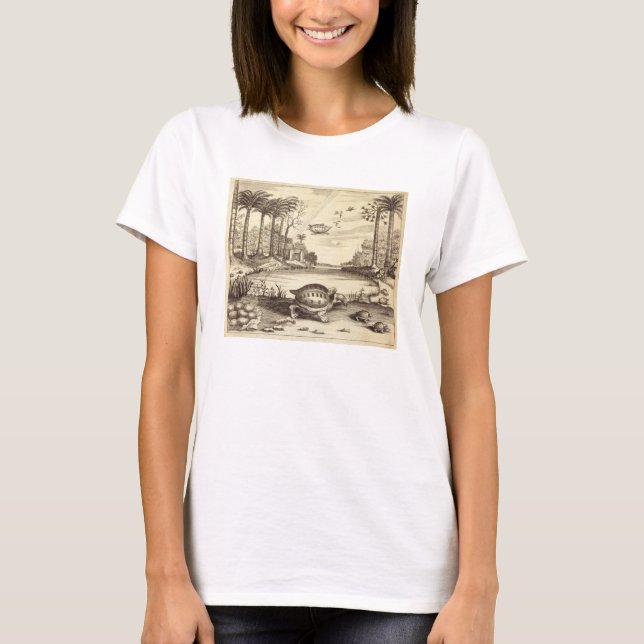 Turtle Eggs Hatching, from 'China Illustrated' by T-Shirt (Front)