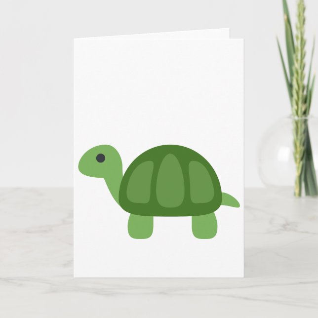 Turtle Emoji Card (Front)