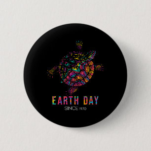 Turtle Environmental Protection Earth Day Since 19 2 Inch Round Button