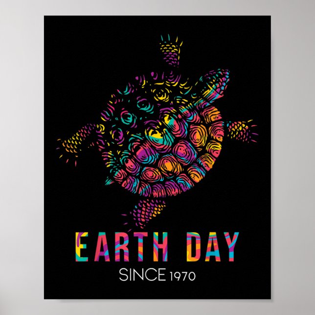 Turtle Environmental Protection Earth Day Since Poster (Front)