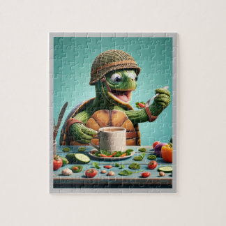 Turtle Feasts: Humourous Vegetable Delights Jigsaw Puzzle