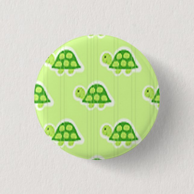 Turtle Flair 1 Inch Round Button (Front)