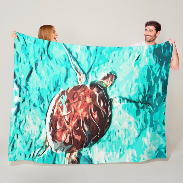 Turtle Fleece Blanket (In Situ)