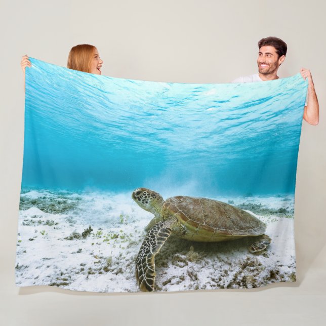 Turtle Fleece Blanket (In Situ)
