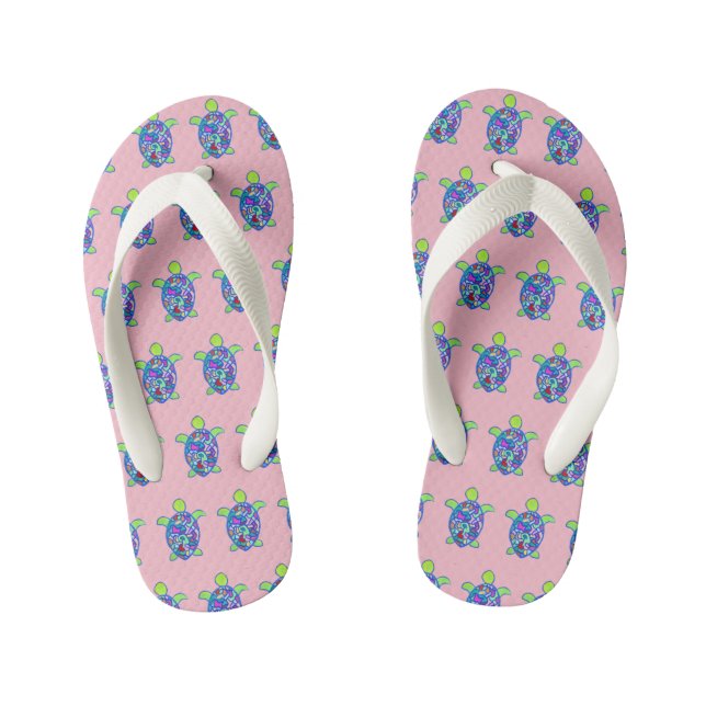 Turtle Flip Flops (Footbed)
