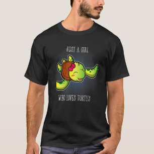 Turtle For Girls Women Kids Fun Tortoise Turtles T-Shirt