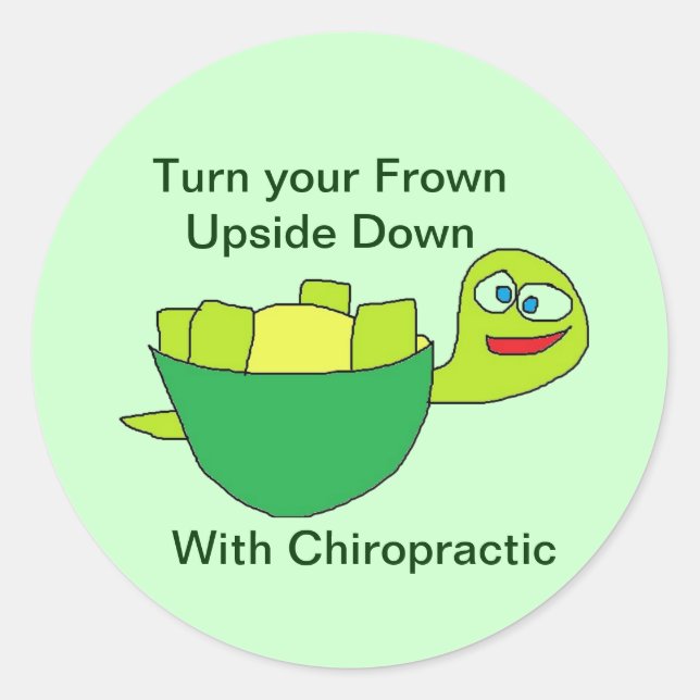 Turtle Fun Chiropractic Sticker (Front)