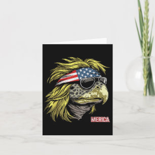 Turtle - Funny 4th of July American Flag Card