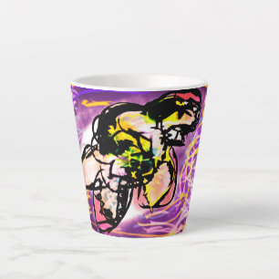 Turtle gem latte mug