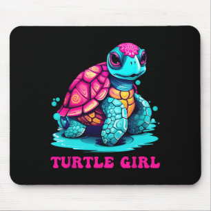 Turtle Girl Earth Day Outfit For Girls Turtle Mouse Pad