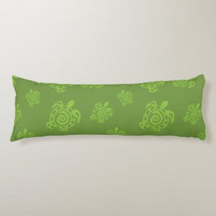 Turtle Green Print Body Pillow