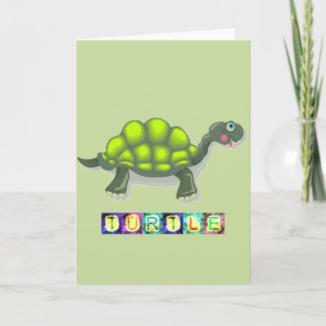 Turtle Greeting Card (Front)