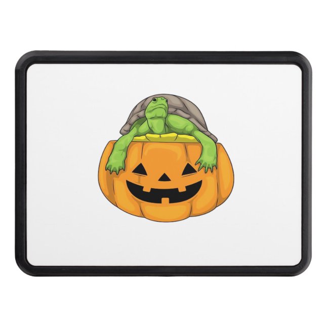 Turtle Halloween Pumpkin Classic T-Shirt_1 Trailer Hitch Cover (Front)