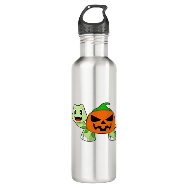 Turtle Halloween Pumpkin Classic T-Shirt 710 Ml Water Bottle (Front)