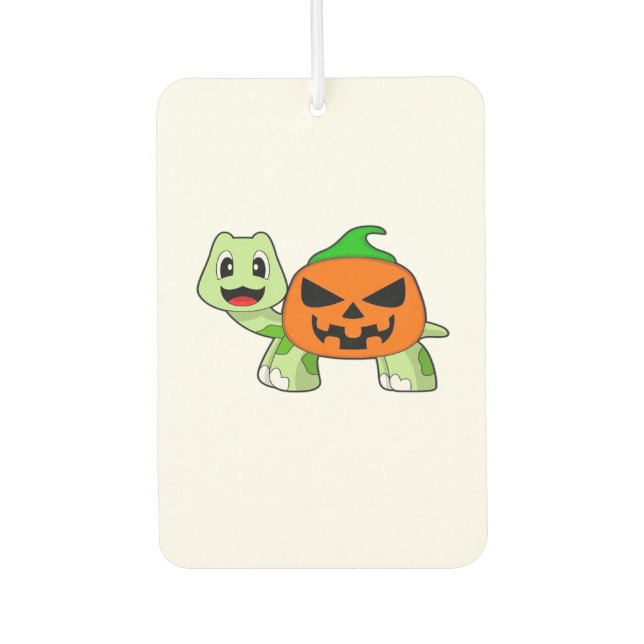 Turtle Halloween Pumpkin Classic T-Shirt Air Freshener (Front)