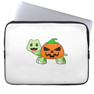 Turtle Halloween Pumpkin Classic T-Shirt Laptop Sleeve