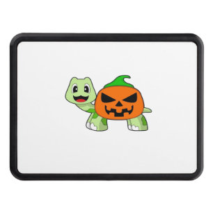 Turtle Halloween Pumpkin Classic T-Shirt Trailer Hitch Cover