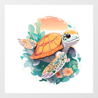 Turtle Head Window Cling