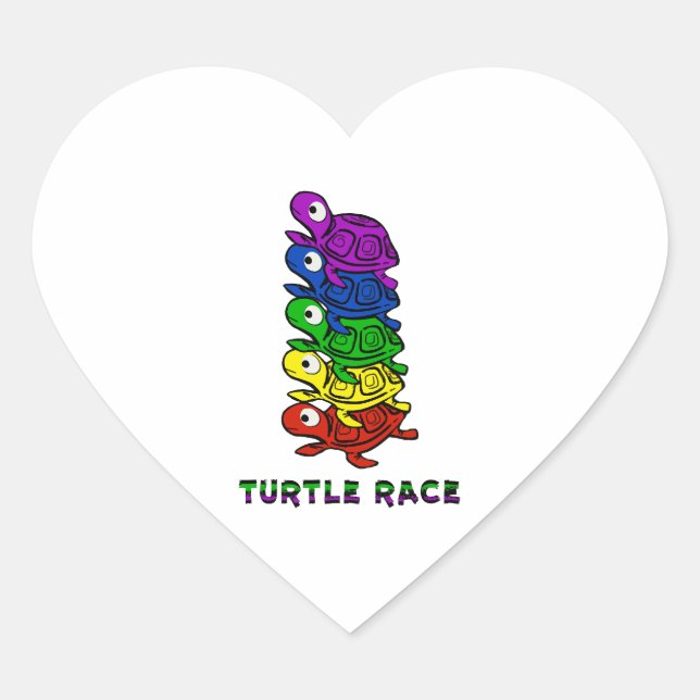Turtle Heart Sticker (Front)